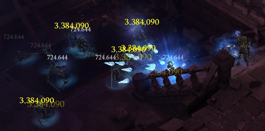 Schaden mit Frostpfeil